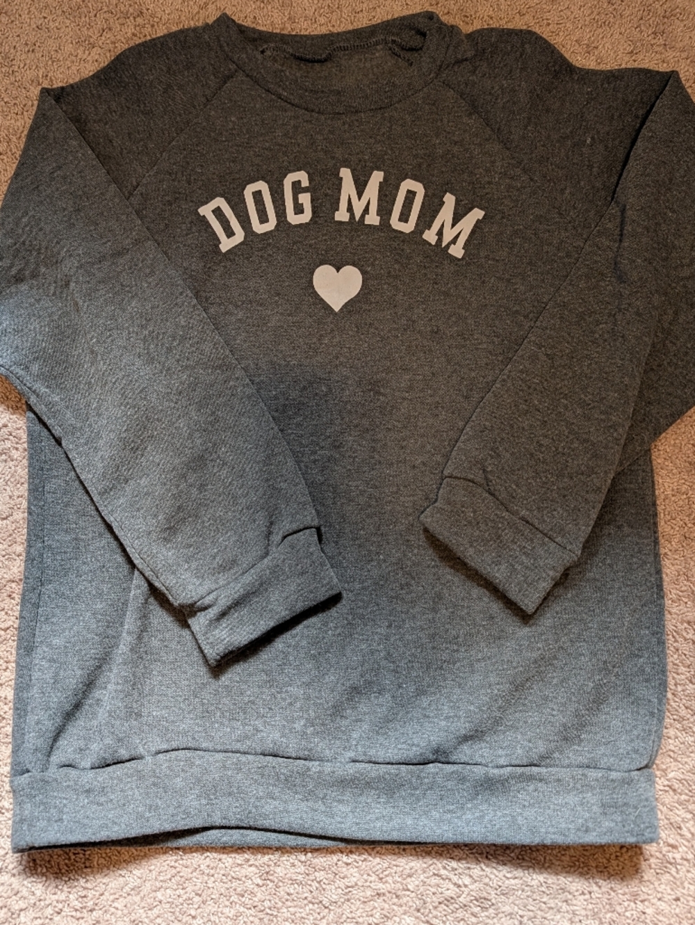 Dog Mom Pullover Sweatshirt - Dark Gray